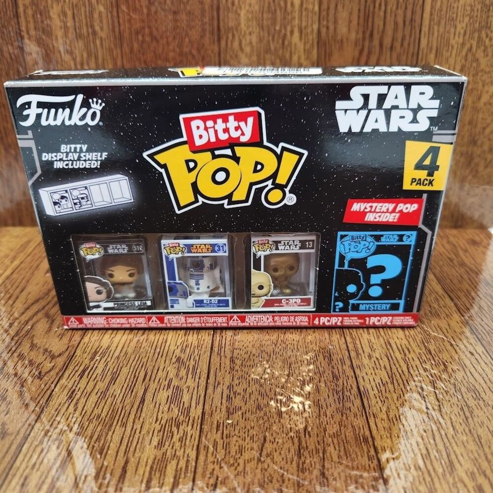 Funko Bitty Pop Princes Leia R2-D2 C-3PO Plus Bitty Pop Mystery Pop Stackable